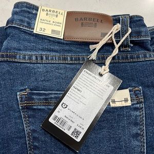 Men’s Barbell apparel straight athletic fit denim size 32 medium wash